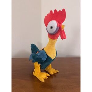 Disney Moana Hei Hei Rooster Plush Standing Chicken Stuffed Animal Toy 13" WORKS